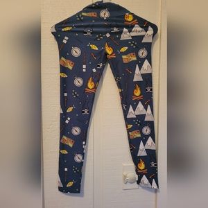 EUC LulaRoe Camping Tween Leggings